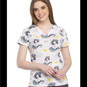 Princess Jasmine V-neck Scrub Top